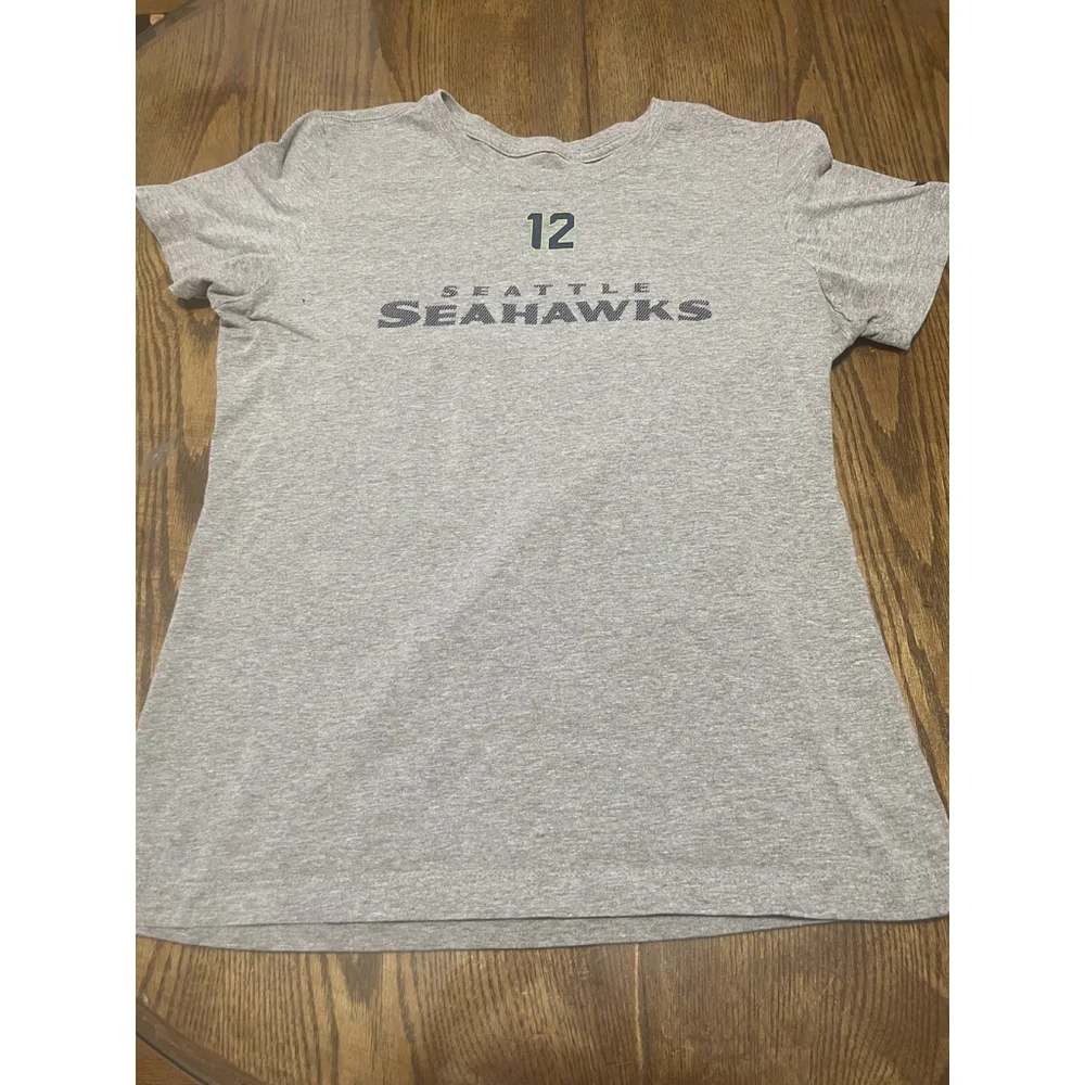 Seattle Seahawks 12th Man NFL Nike Slim Fit T Shirt Adult XL